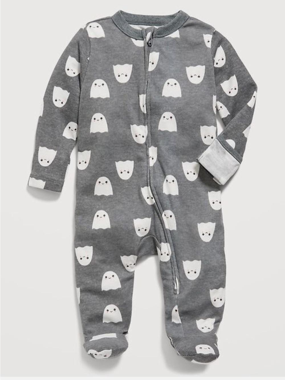 Old Navy Gray Ghosts Footed One-Piece with hand covers